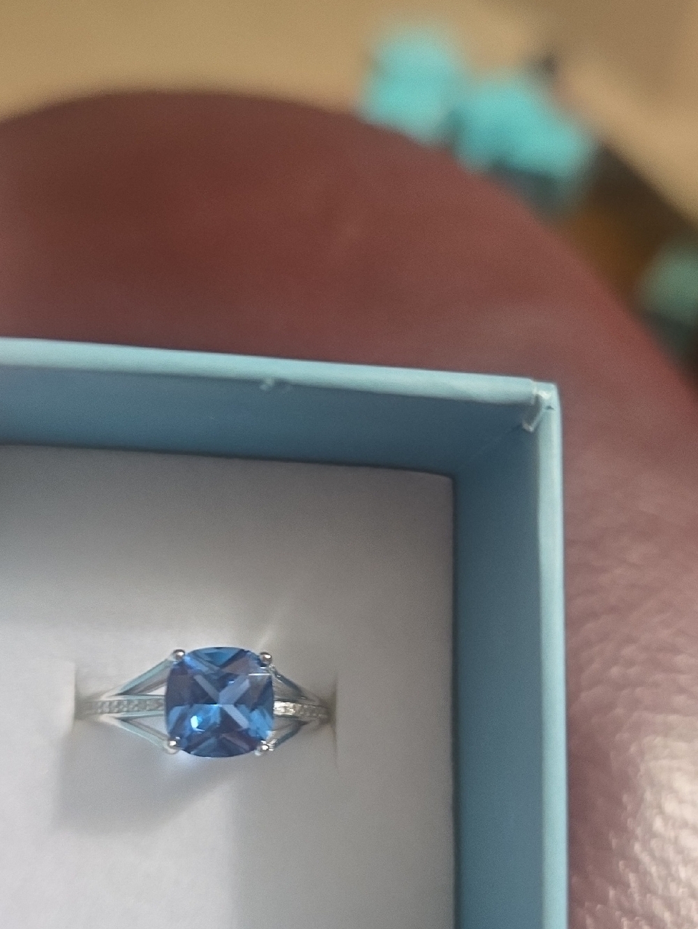 New With Box Ryze Sterling Silver Born To Shine December Ring. Size 7.